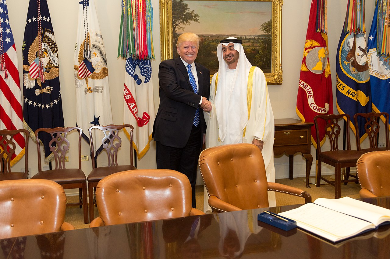Donald Trump and Abu Dhabi Crown Prince Mohammed bin Zayed Al Nahyan (Wikimedia Commons)